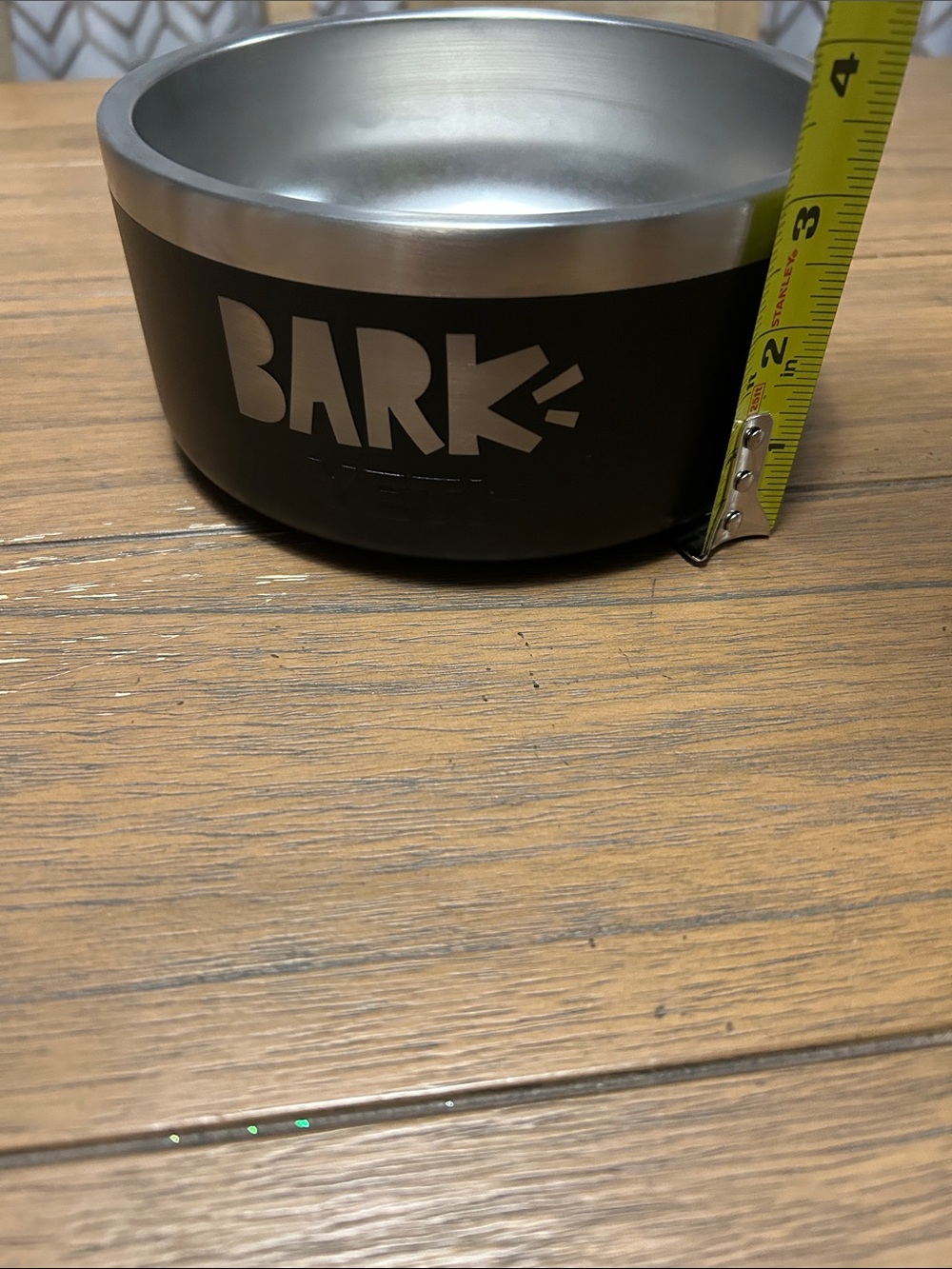 YETI “Bark” Matte Black Stainless Steel Pet Bowl - Picture 3 of 5